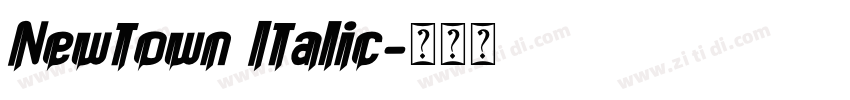 Newtown Italic字体转换